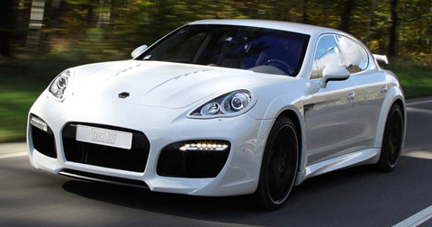 White 2011 TechArt GrandGT based on Porsche Panamera