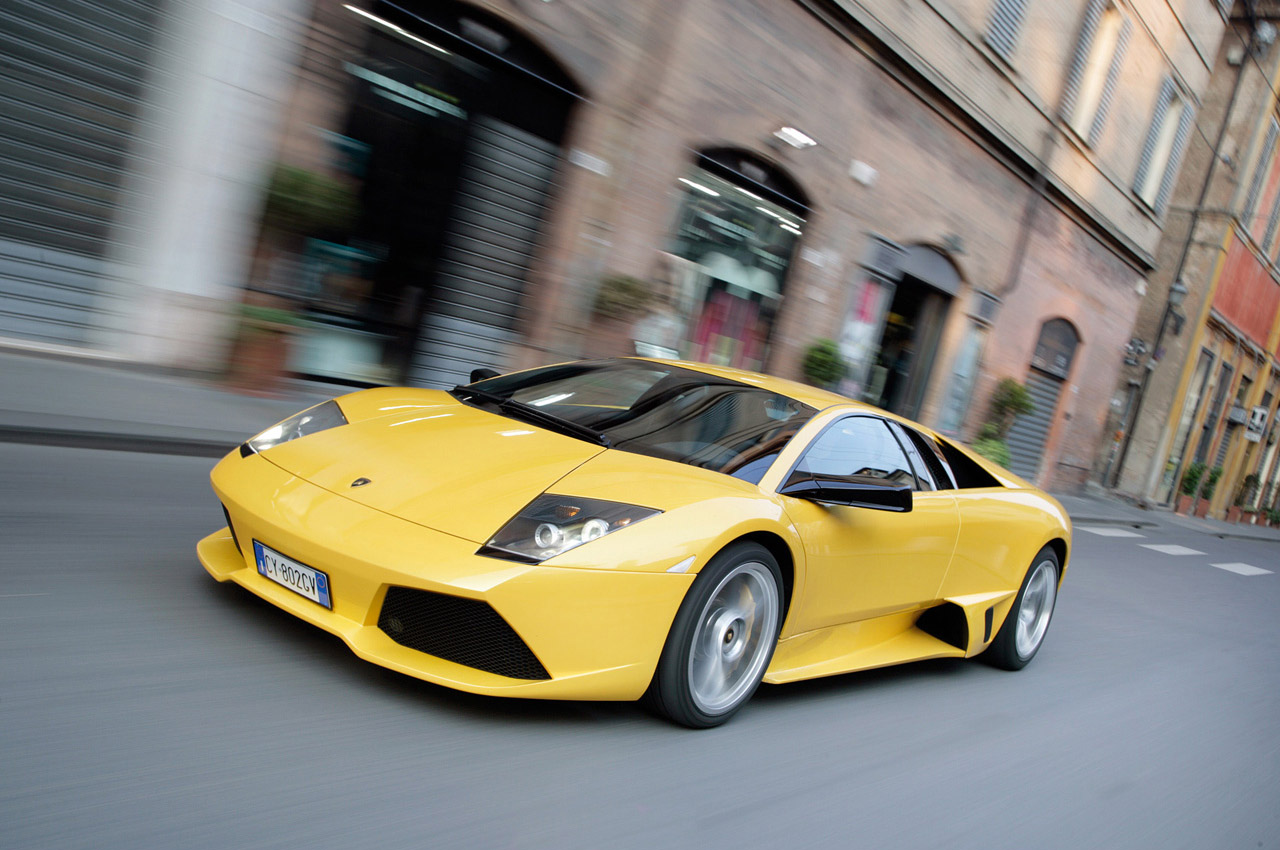 yellow lamborghini