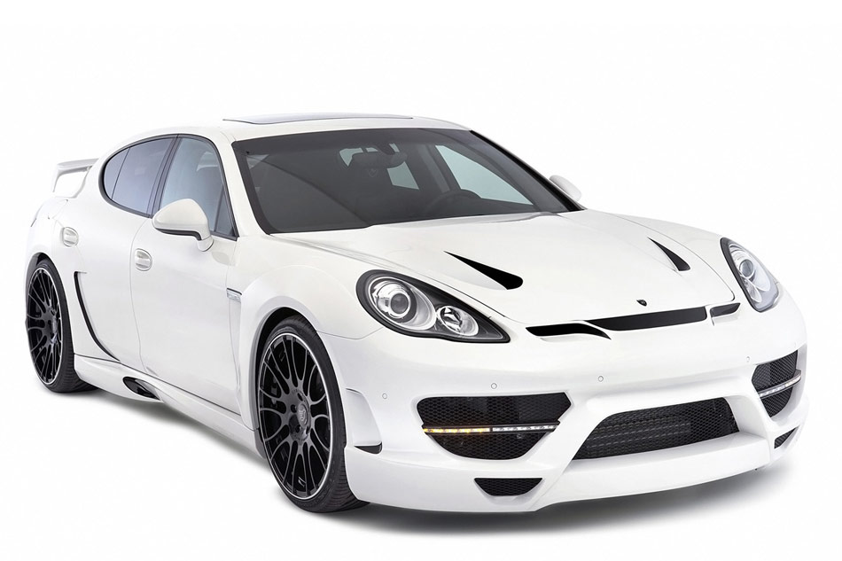 The 2012 Hamann Porsche Panamera Cyrano is created with a bonnet 