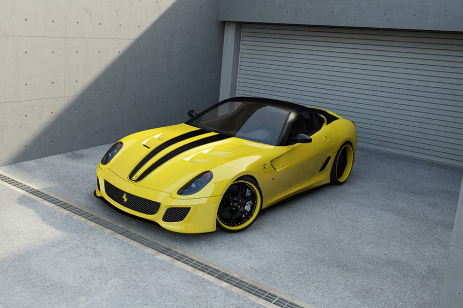 The result is a soupedup 2012 Wheelsandmore Ferrari 599 GTO 