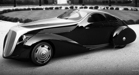 Rolls-Royce-Jonckheere-Aerodynamic-Coupe-II-front-of-mansion A