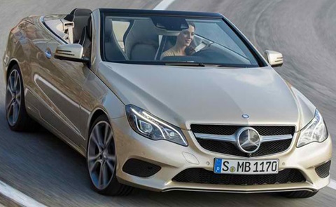 2014-Mercedes-Benz-E-Class-Cabriolet-profile-open-top A