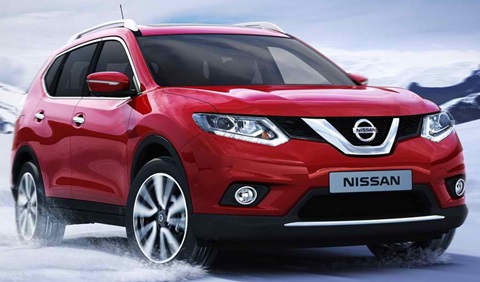 2014-Nissan-X-Trail-through-the-snow A