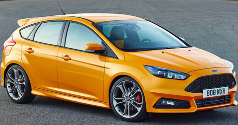 2015-Ford-Focus-ST-sunflower-yellow-A