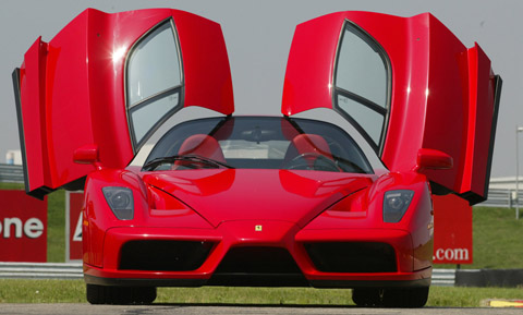 Ferrari Enzo doors open front view