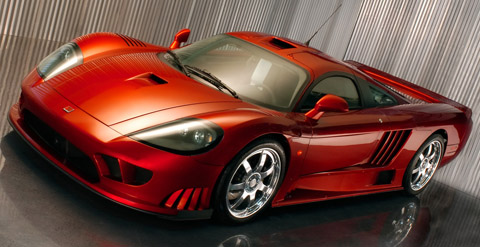 Saleen S7 Twin Turbo dark orange front view